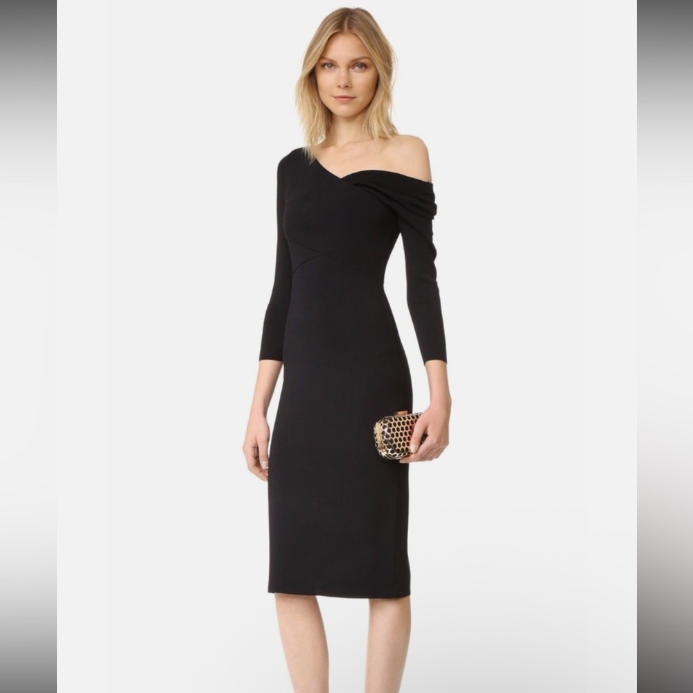 Theory Daverin Lustrate Bodycon Stretch Knit Midi Dress Size S